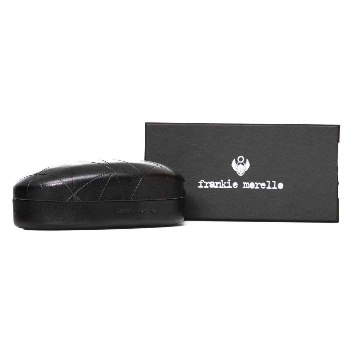 Frankie Morello Black Acetate Men Sunglass FR-22132