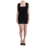 Roccobarocco Black Embellished Jersey Mini Sheath Short Dress Dresses