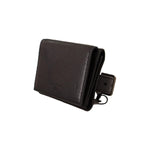 Dolce & Gabbana Black Leather Trifold Purse Belt Multi Kit Wallet WOMAN WALLETS