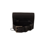 Dolce & Gabbana Black Leather Trifold Purse Belt Multi Kit Wallet WOMAN WALLETS