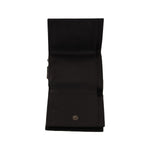 Dolce & Gabbana Black Leather Trifold Purse Belt Multi Kit Wallet WOMAN WALLETS