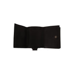 Dolce & Gabbana Black Leather Trifold Purse Belt Strap Multi Kit Wallet