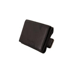 Dolce & Gabbana Black Leather Trifold Purse Belt Strap Multi Kit Wallet