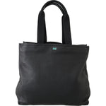 Dolce & Gabbana Black Leather Travel Shopping Gym #DGFAMILY Tote Bag MAN TOTE