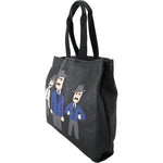 Dolce & Gabbana Black Leather Travel Shopping Gym #DGFAMILY Tote Bag MAN TOTE