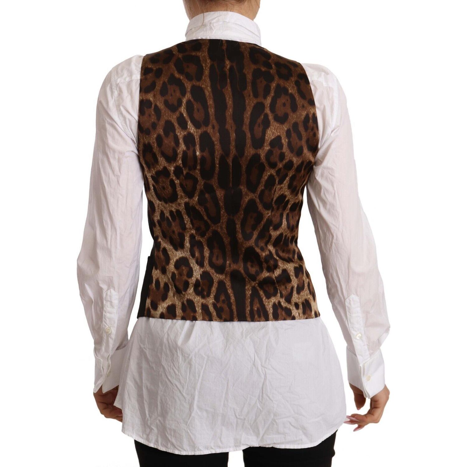 优雅黑色纽扣背心