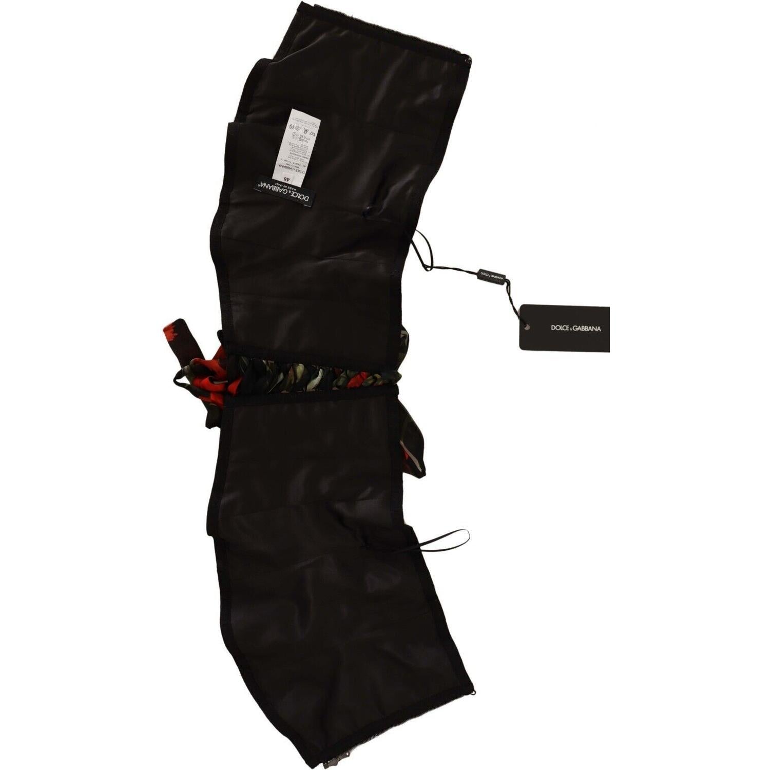 优雅黑色真丝紧身胸衣腰带上衣