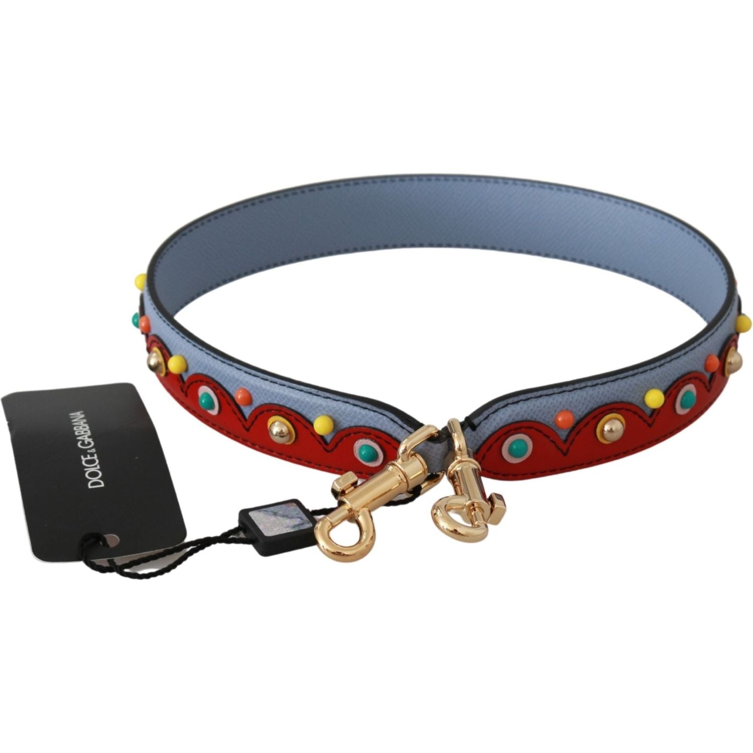 Dolce & Gabbana Blue Handbag Accessory Leather Shoulder Strap