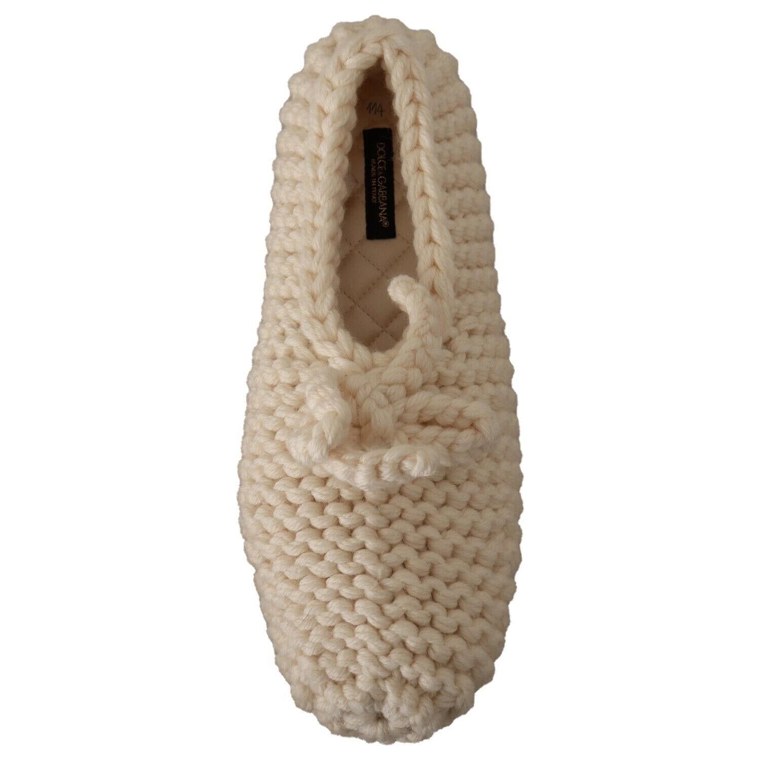 时尚羊毛针织芭蕾平底鞋