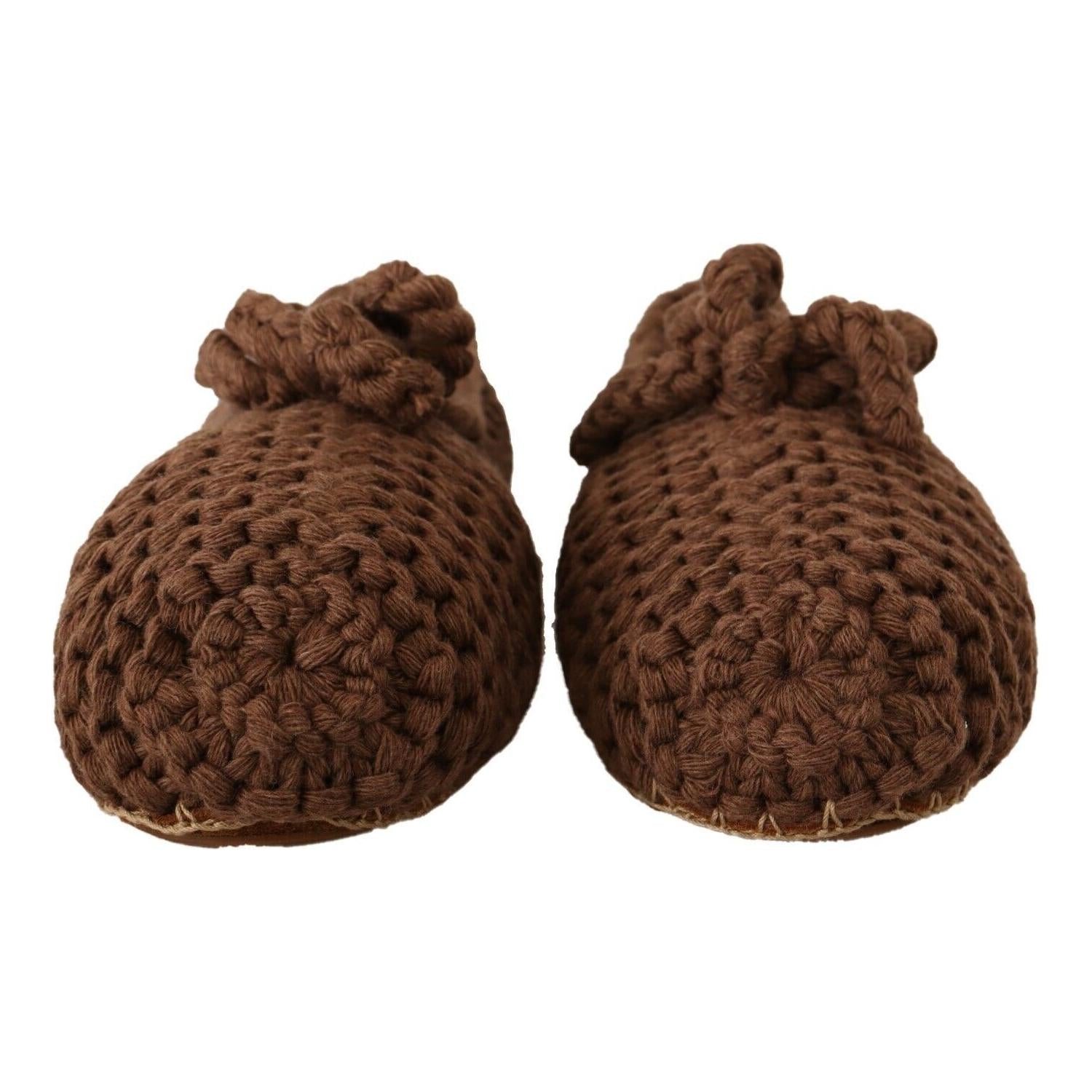 优雅羊毛针织芭蕾平底鞋