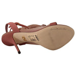 Dolce & Gabbana Pink Tulle Stretch Ankle Strap Sandals Shoes