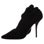Dolce & Gabbana Black Stretch Socks Knee High Booties Shoes