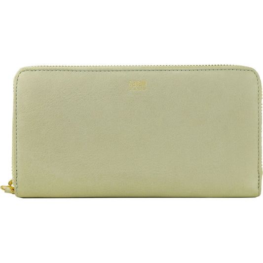 Cavalli Class Etoupe Grey Zippered Purse WOMAN WALLETS Cavalli Class