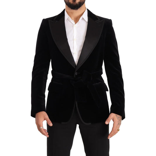 Dolce & Gabbana Elegant Single Breasted Velvet Blazer Dolce & Gabbana