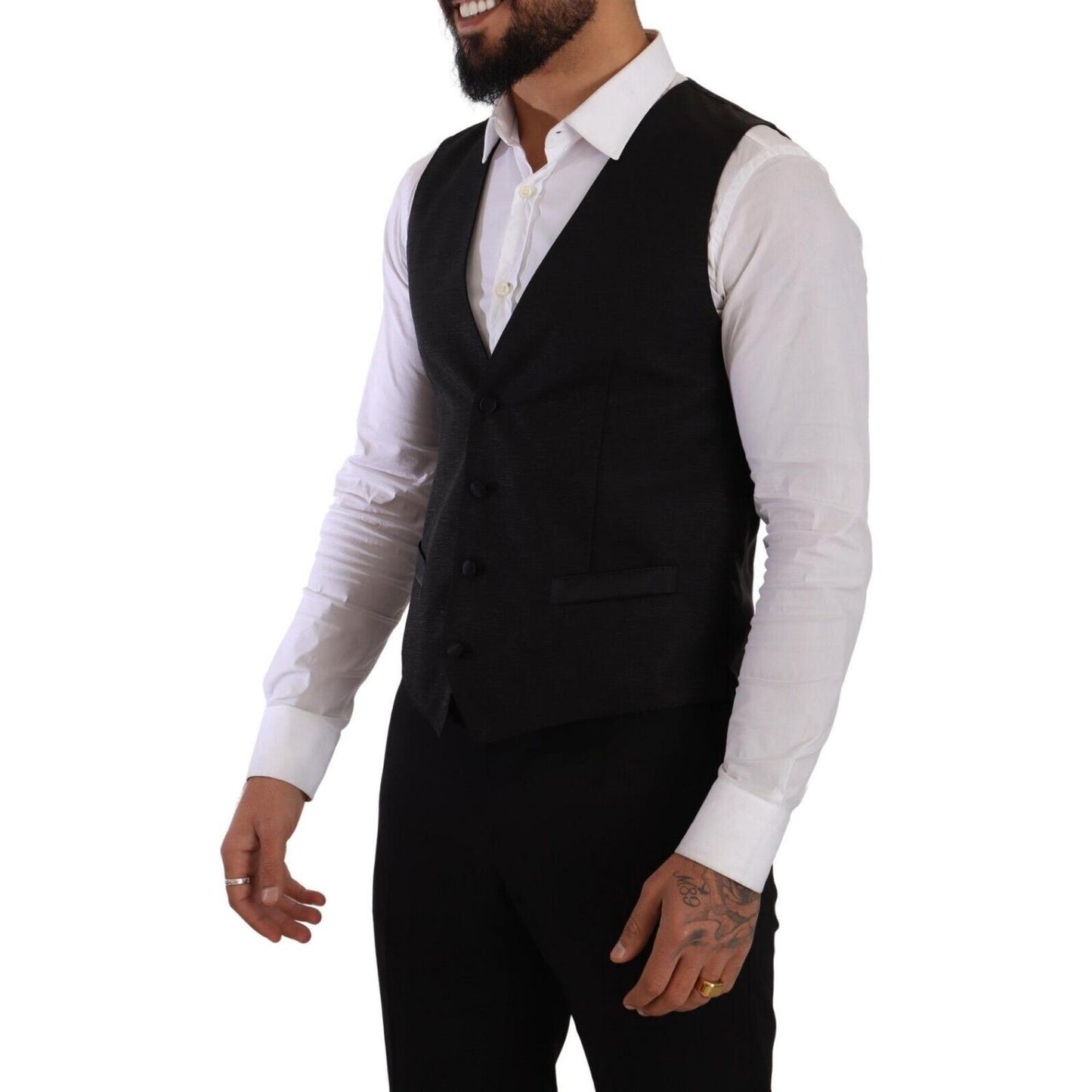 Dolce & Gabbana Black Slim Fit 2 Piece SICILIA Blazer