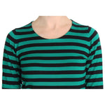 Dolce & Gabbana Green Black Silk Cashmere Sweater