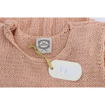PINK MEMORIES Pink Cotton Blend Knitted Sleeveless Sweater SIG30255-1