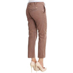 Costume National Brown Cropped Corduroys Pants