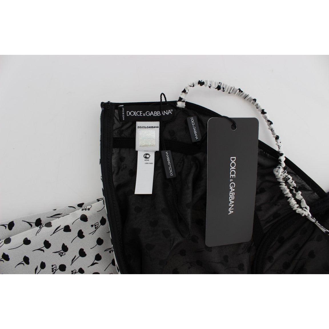 优雅花卉蕾丝真丝衬裙