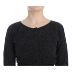 Ermanno Scervino Gray Knit Wool Cardigan Sweater