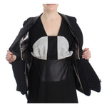 KAALE SUKTAE Black Short Blazer Coat Biker Jacket SIG12606-1