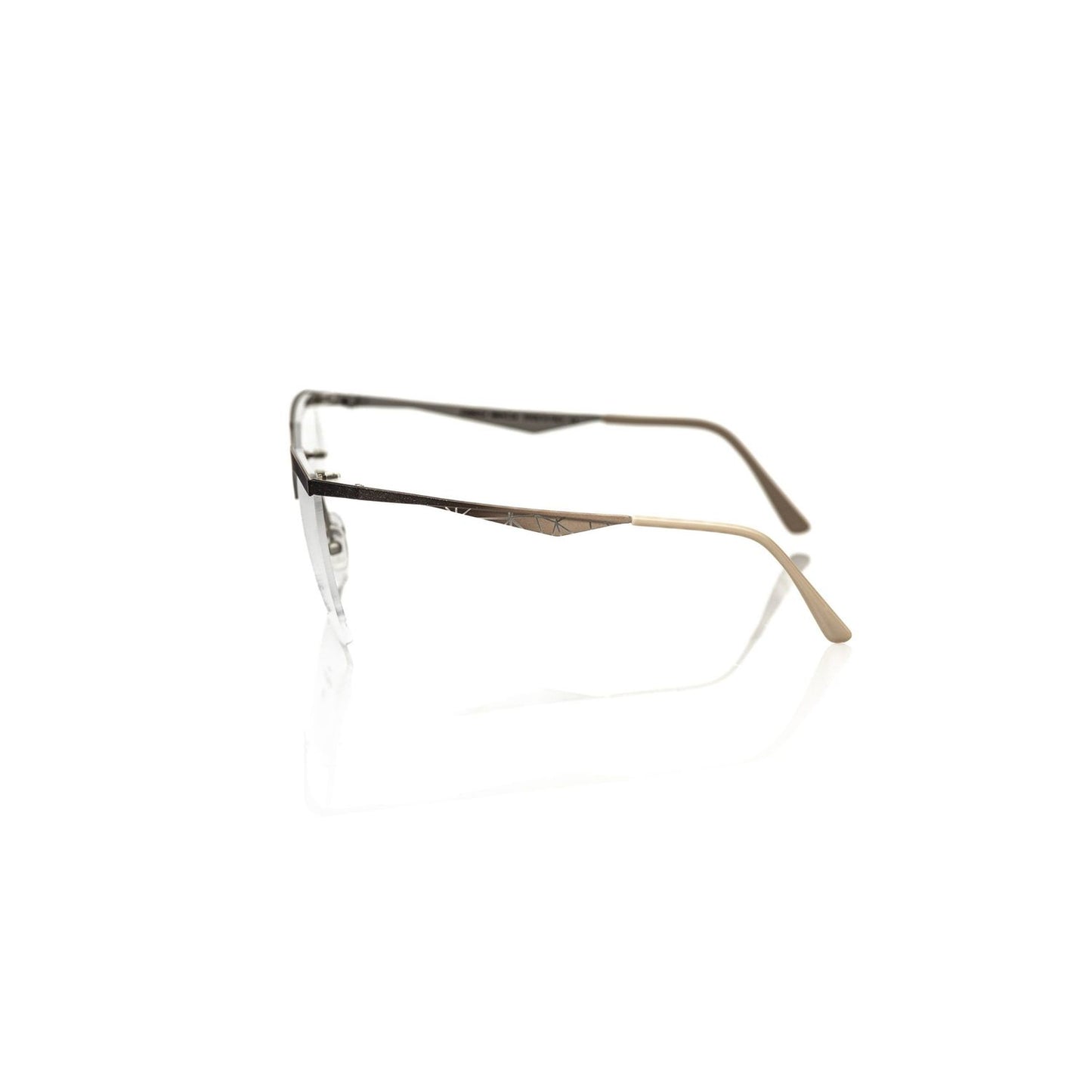 Frankie Morello Gold Metallic Fibre Glasses Frame