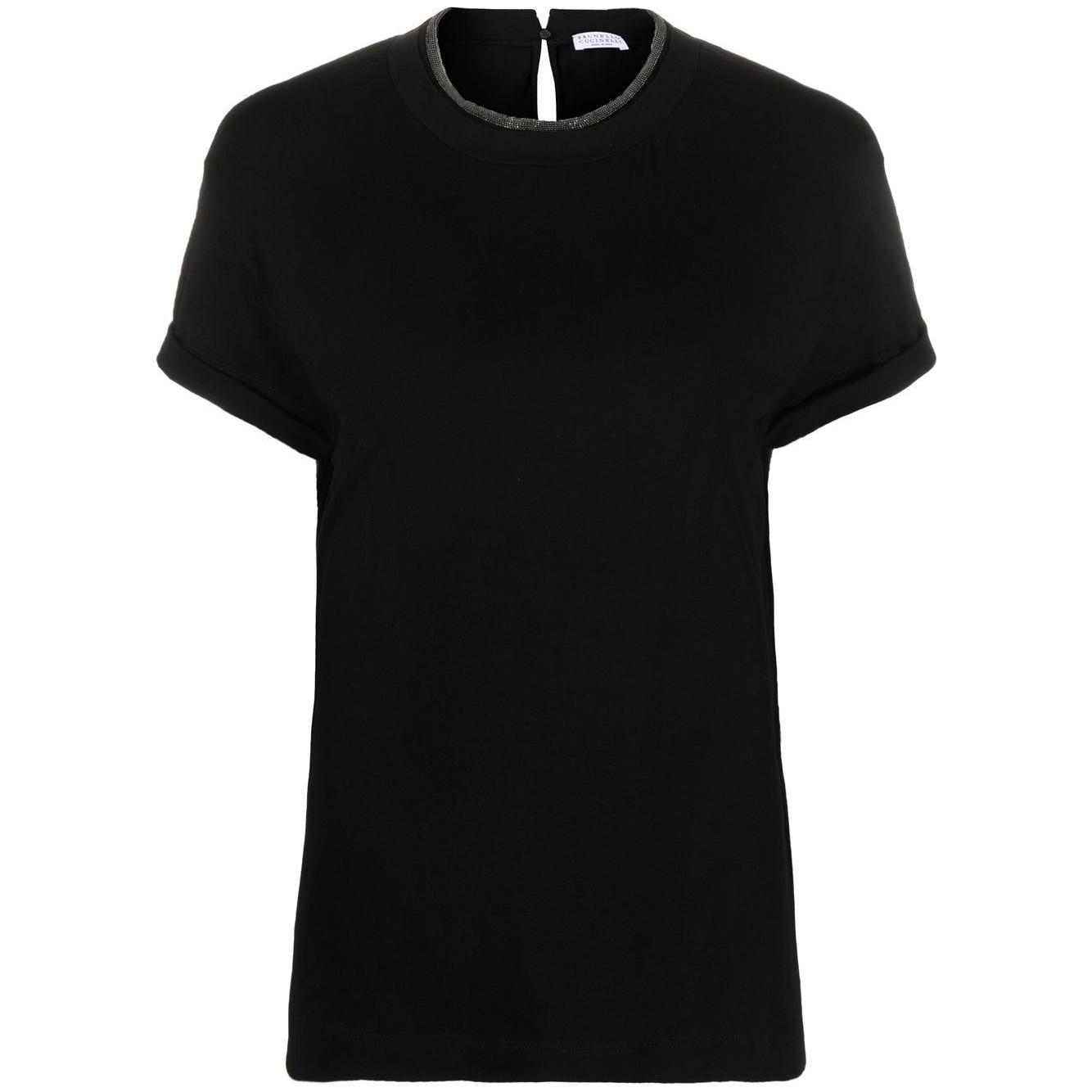 Brunello Cucinelli T-shirts and Polos Black Topwear Brunello Cucinelli