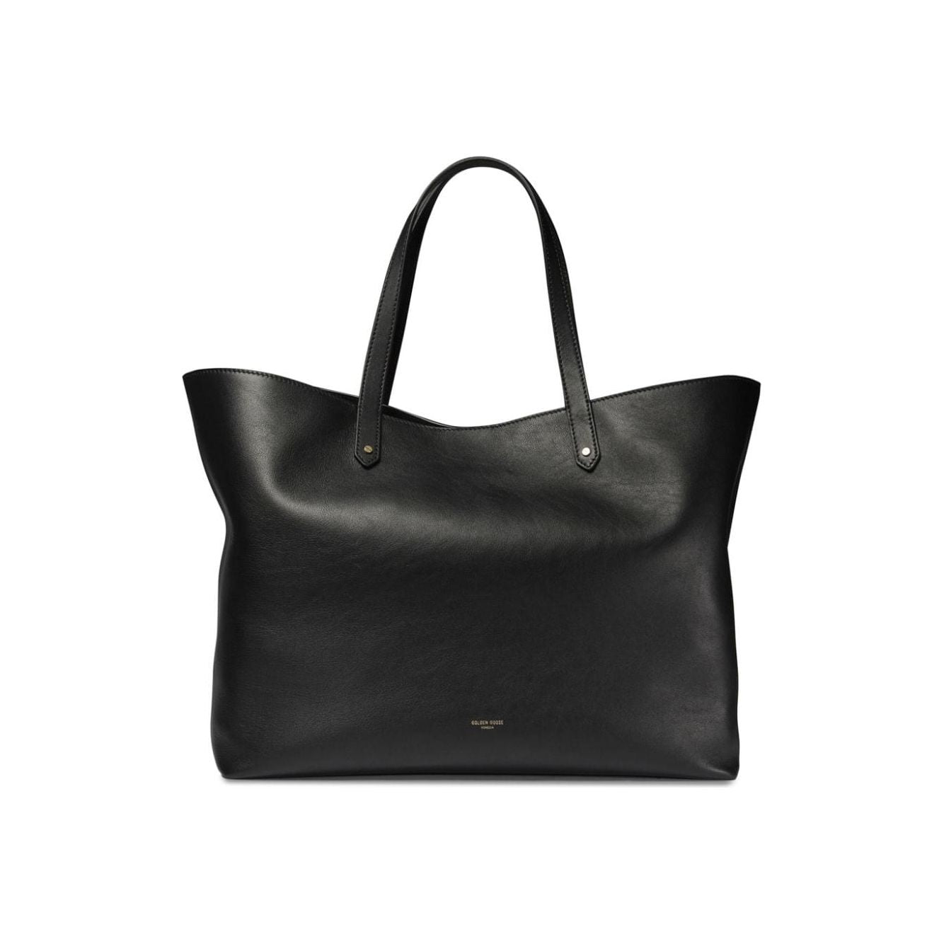 Golden Goose black calf leather smooth grain Bag Shopper Golden Goose