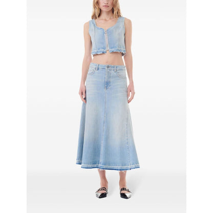 Ganni Flared denim skirt Skirts