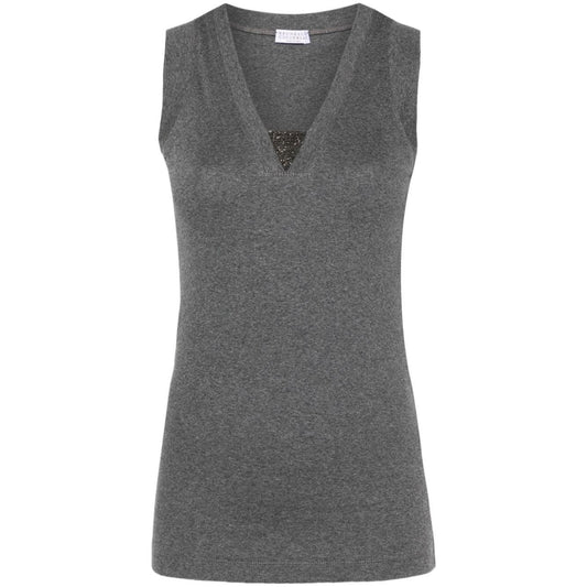 Brunello Cucinelli Top Grey