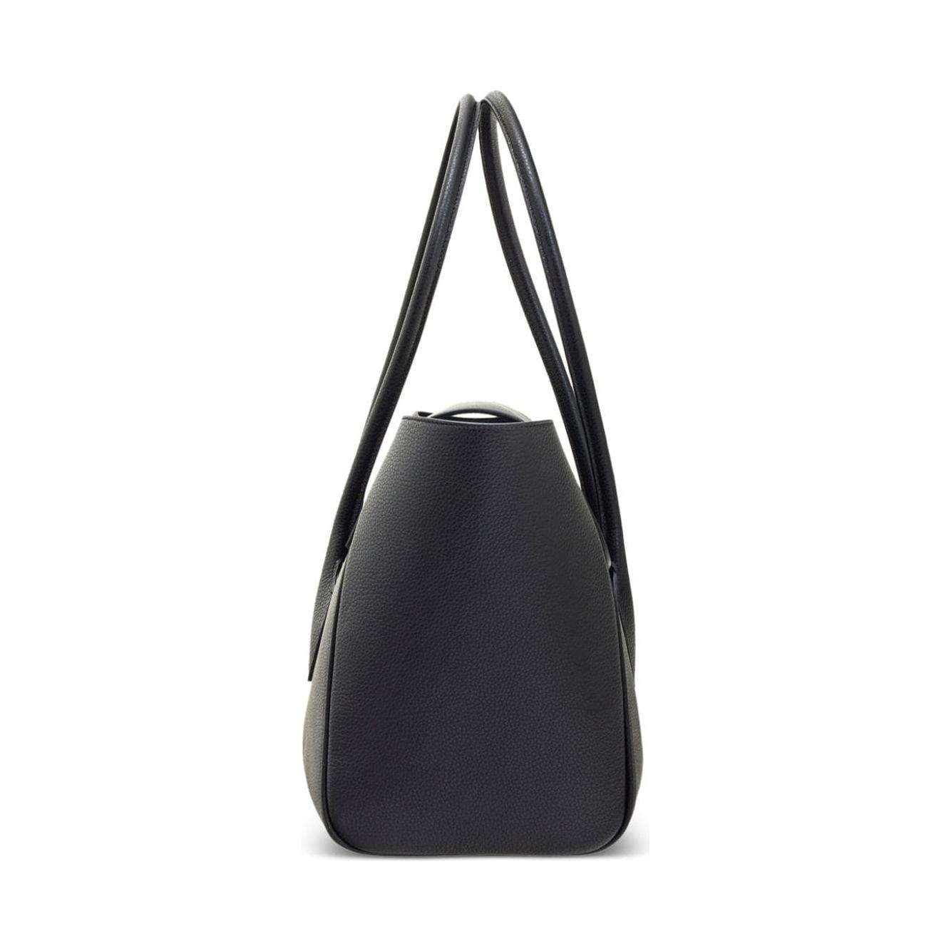 Ferragamo black calf leather smooth grain Handbag