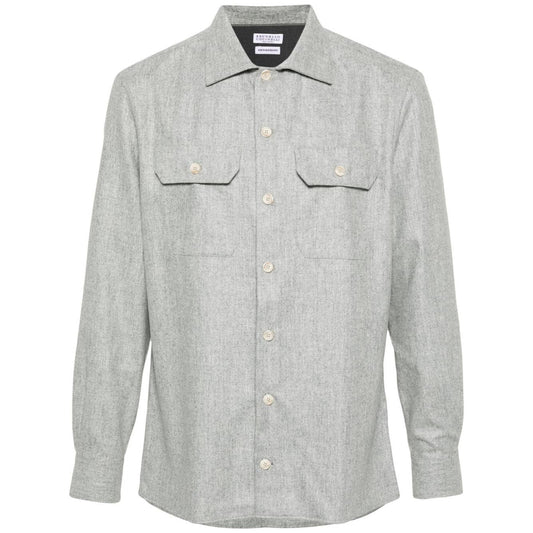 Brunello Cucinelli Shirts Light Grey