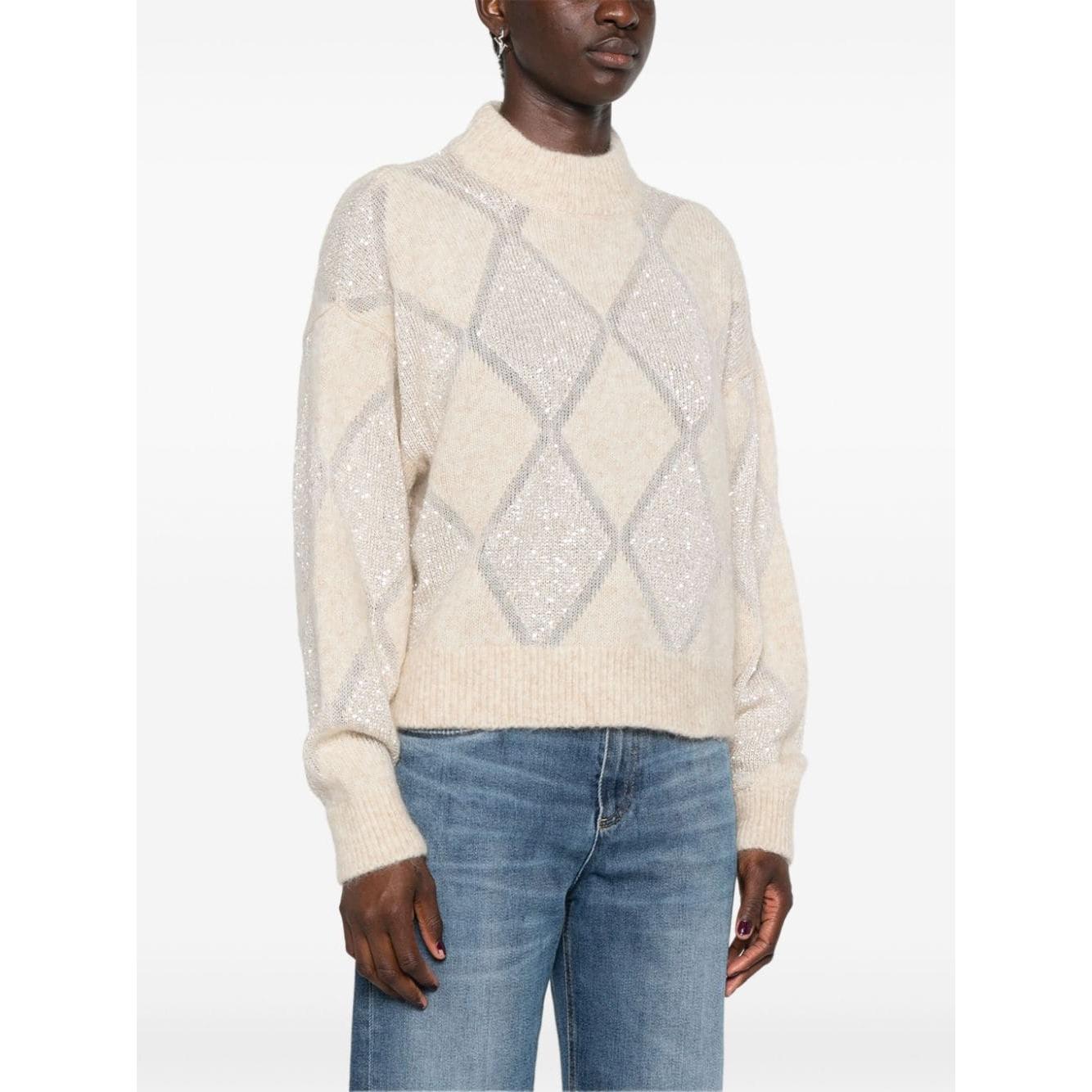 Brunello Cucinelli Sweaters Beige Topwear Brunello Cucinelli