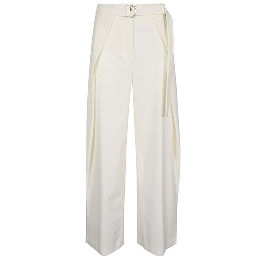 Erika Cavallini Semi-Couture Trousers White