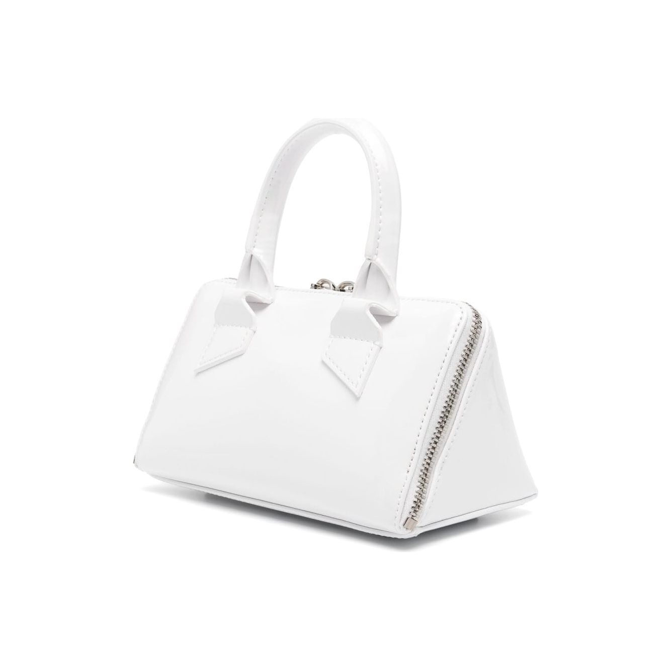 The Attico white calf leather patent finish Bag Handbag The Attico