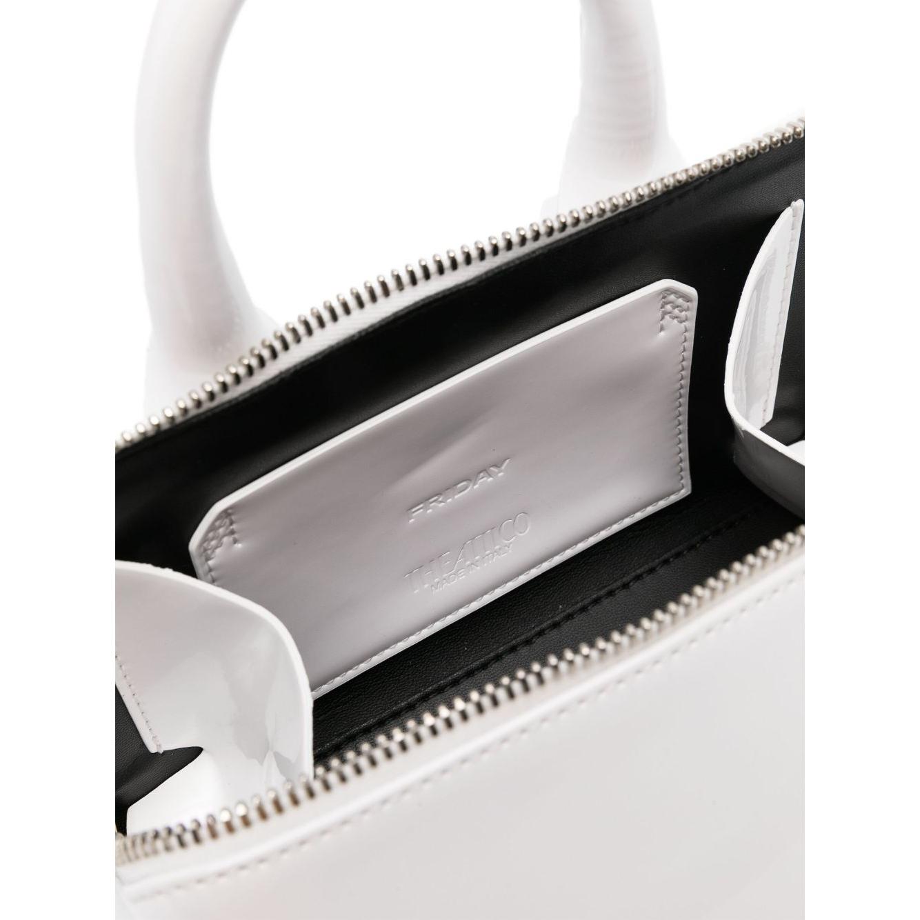 The Attico white calf leather patent finish Bag Handbag The Attico