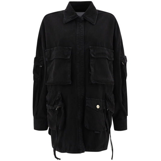 The Attico Coats Black