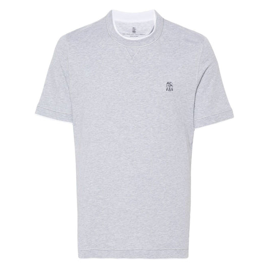 Brunello Cucinelli T-shirts and Polos Grey