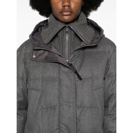 Brunello Cucinelli Coats Grey Jackets Brunello Cucinelli