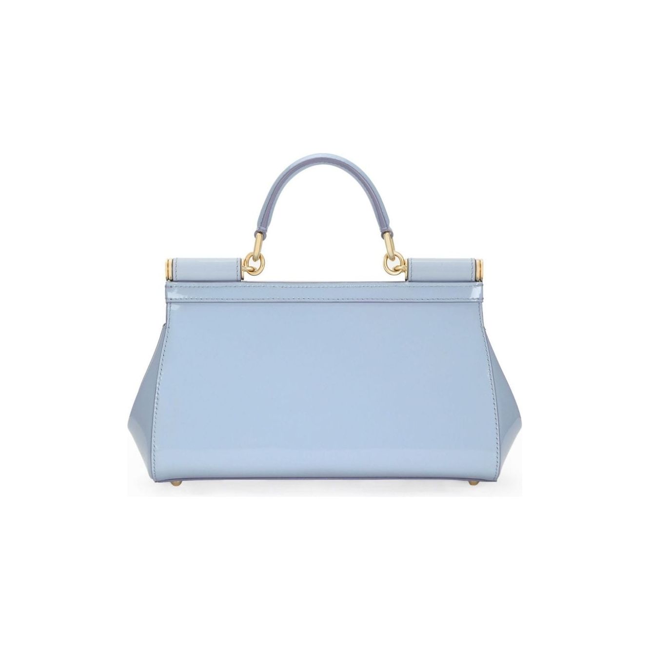 Dolce & Gabbana baby blue calf leather patent finish Bag Handbag Dolce & Gabbana