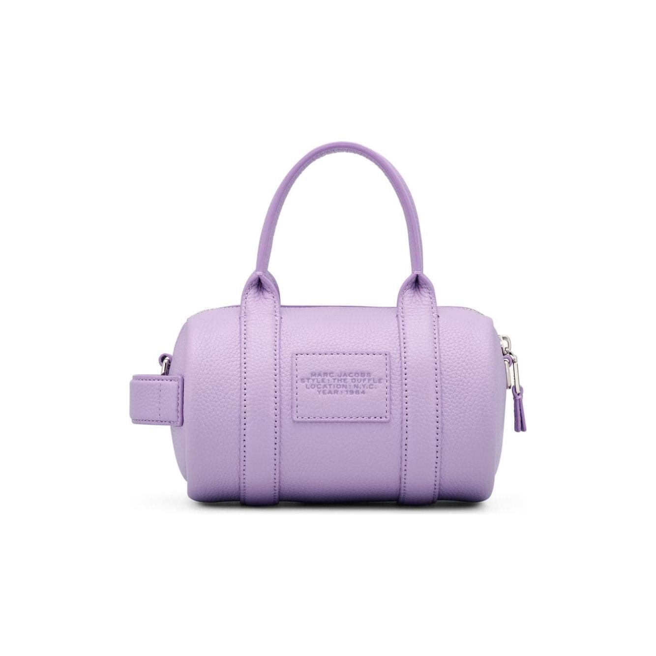 Marc Jacobs lilac purple leather grained texture Bag Handbag Marc Jacobs