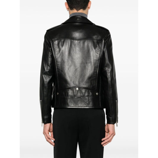 Saint Laurent  notched lapels lambskin Jackets Black Jackets Saint Laurent