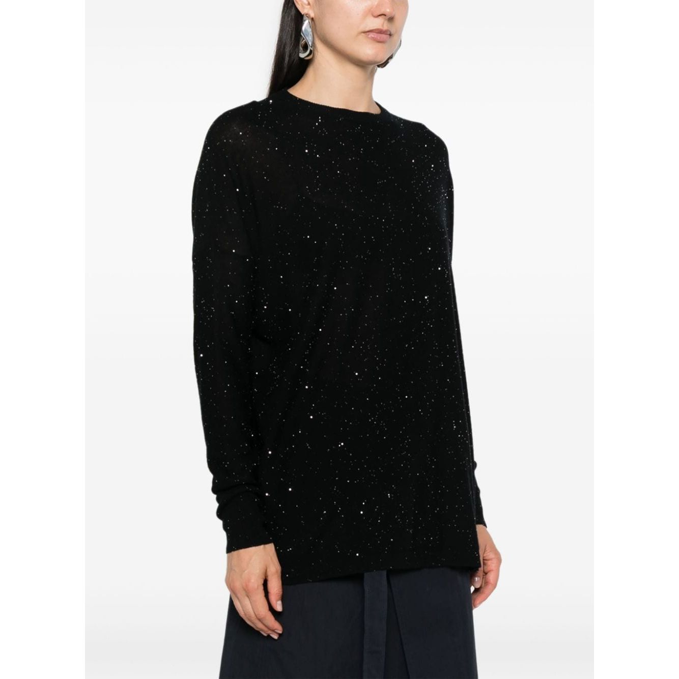 Fabiana Filippi Sweaters Black Topwear Fabiana Filippi