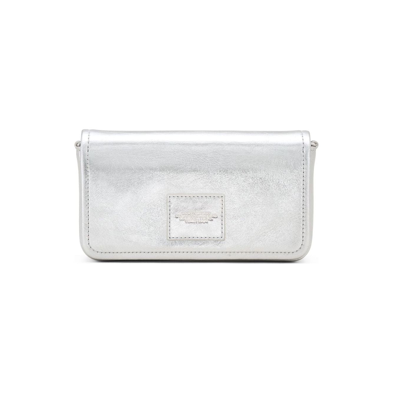 Marc Jacobs Silver leather metallic finish Bag Clutches Marc Jacobs