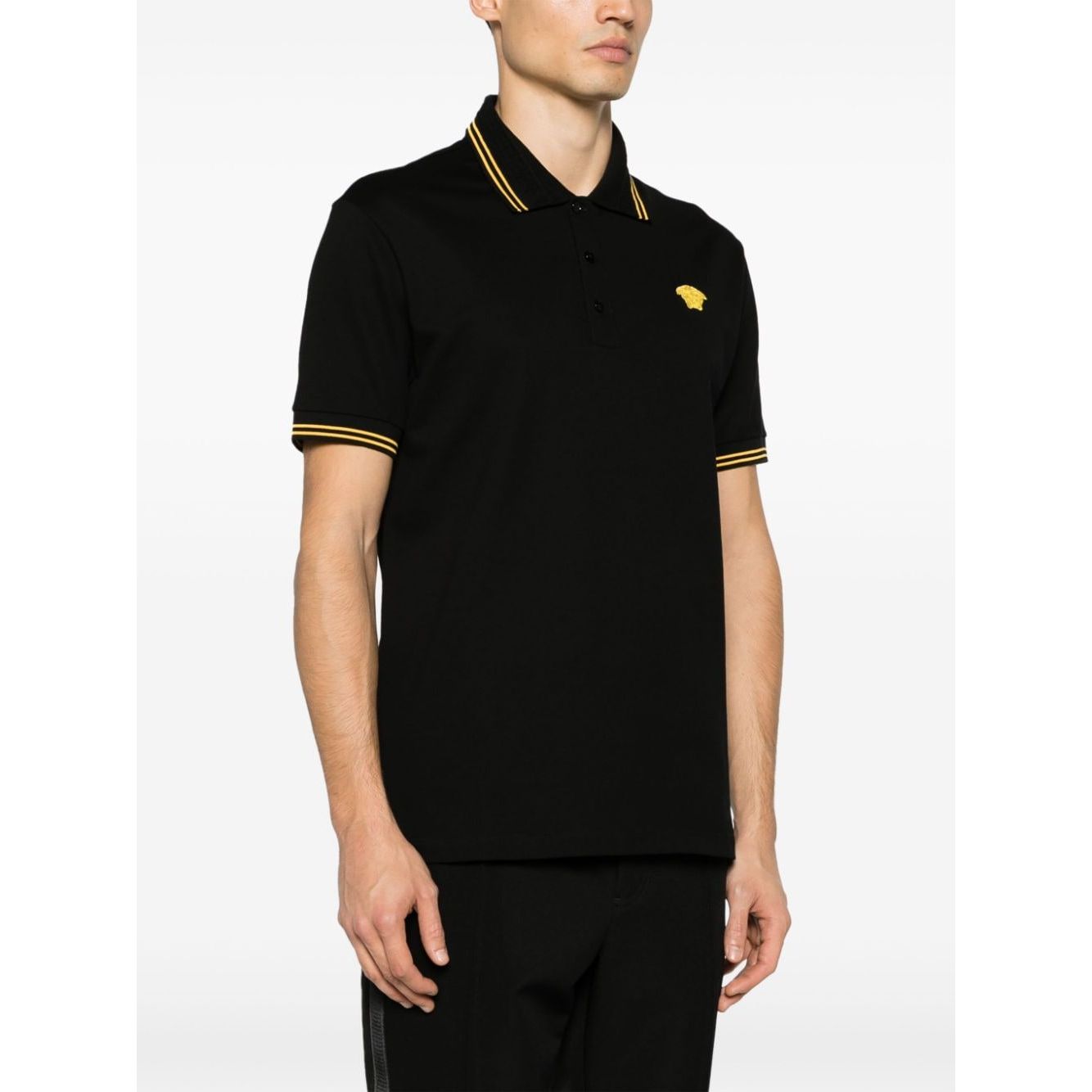 Versace T-shirts and Polos Black Topwear Versace