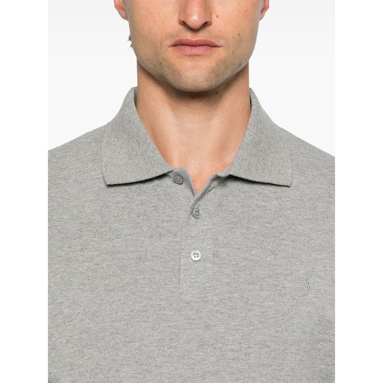 Saint Laurent  T-shirts and Polos Grey Topwear Saint Laurent