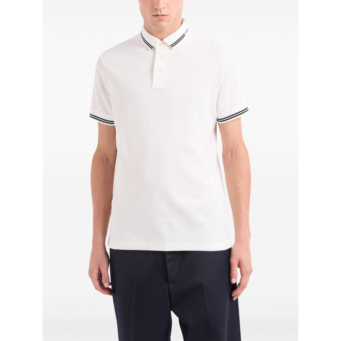 Emporio Armani T-shirts and Polos White Topwear Emporio Armani