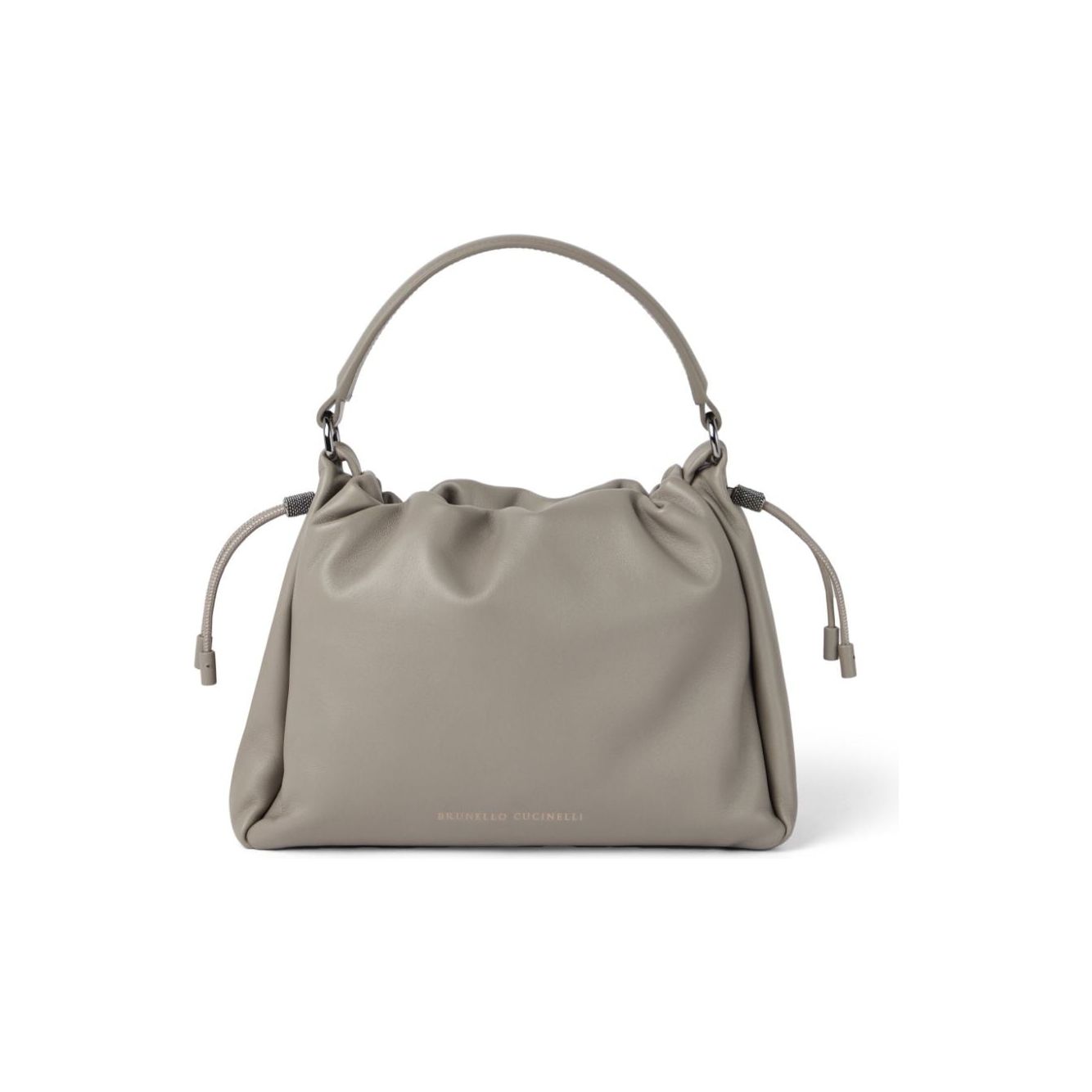 Brunello Cucinelli  calf leather Handbag Dove Grey