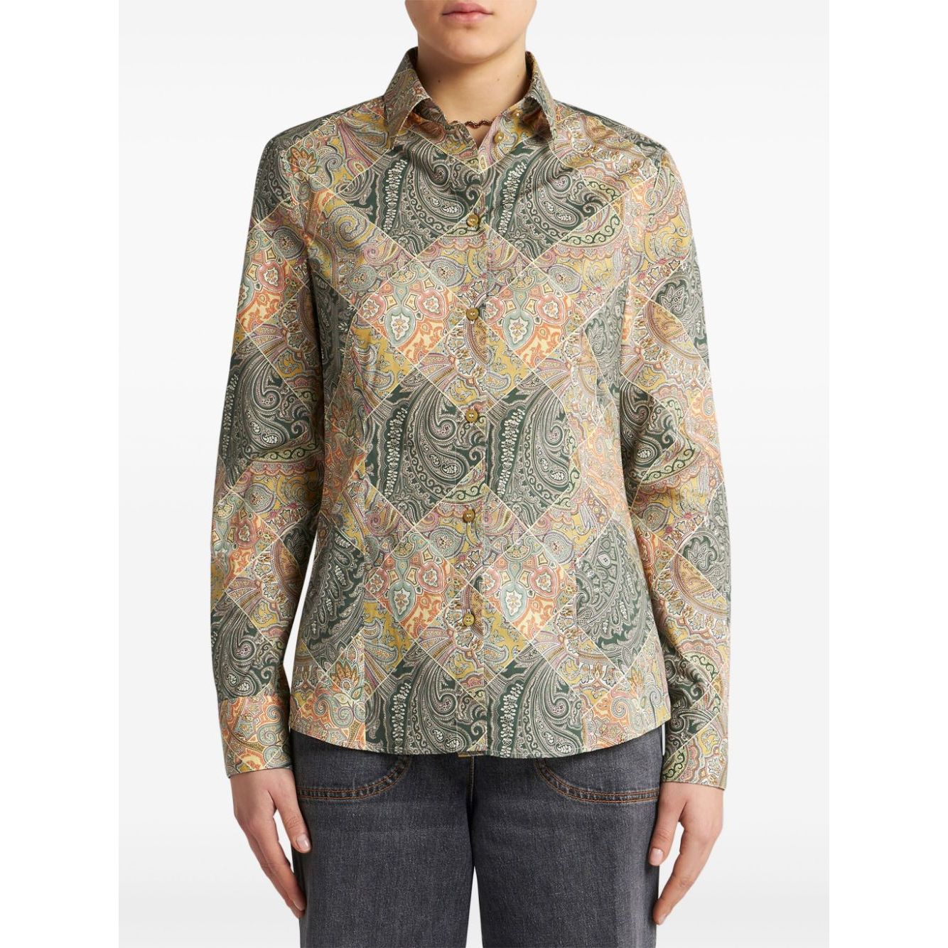 Etro Shirts Yellow Shirts