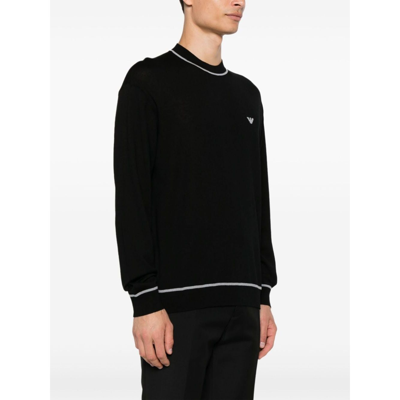 Emporio Armani Sweaters Black Topwear Emporio Armani